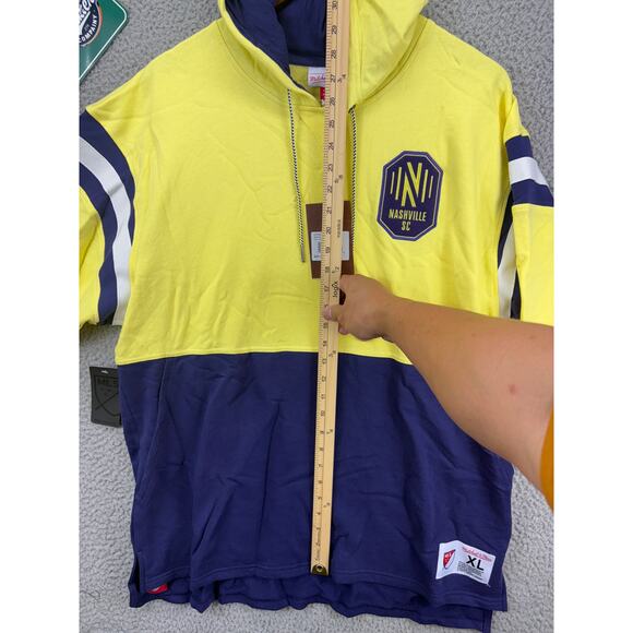 Mitchell & Ness Nashville Soccer Club SC Short Sleeve Hoodie Mens X-Large NEW XL - Picture 6 of 8